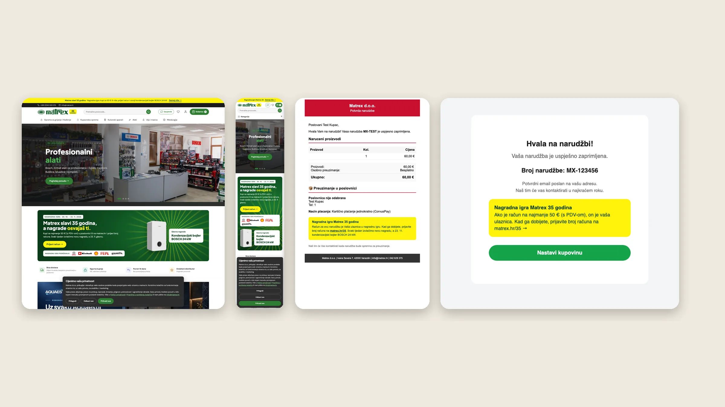 Webshop i mailovi